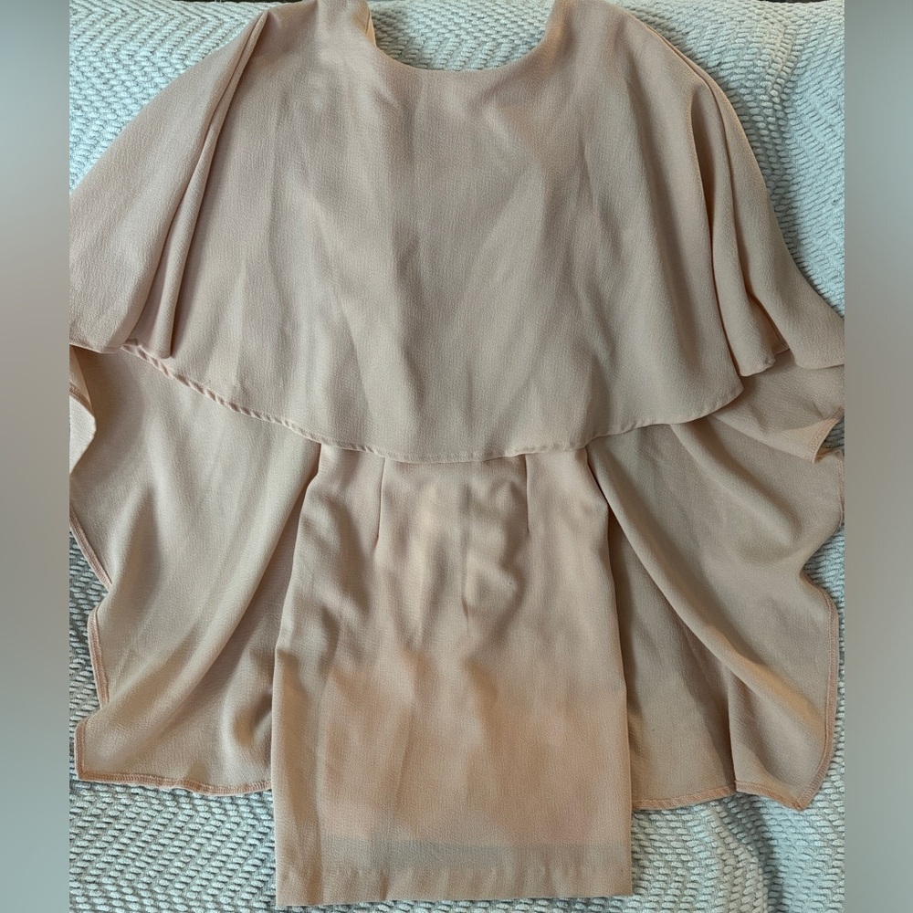 LULUS XS blush dress back cutout